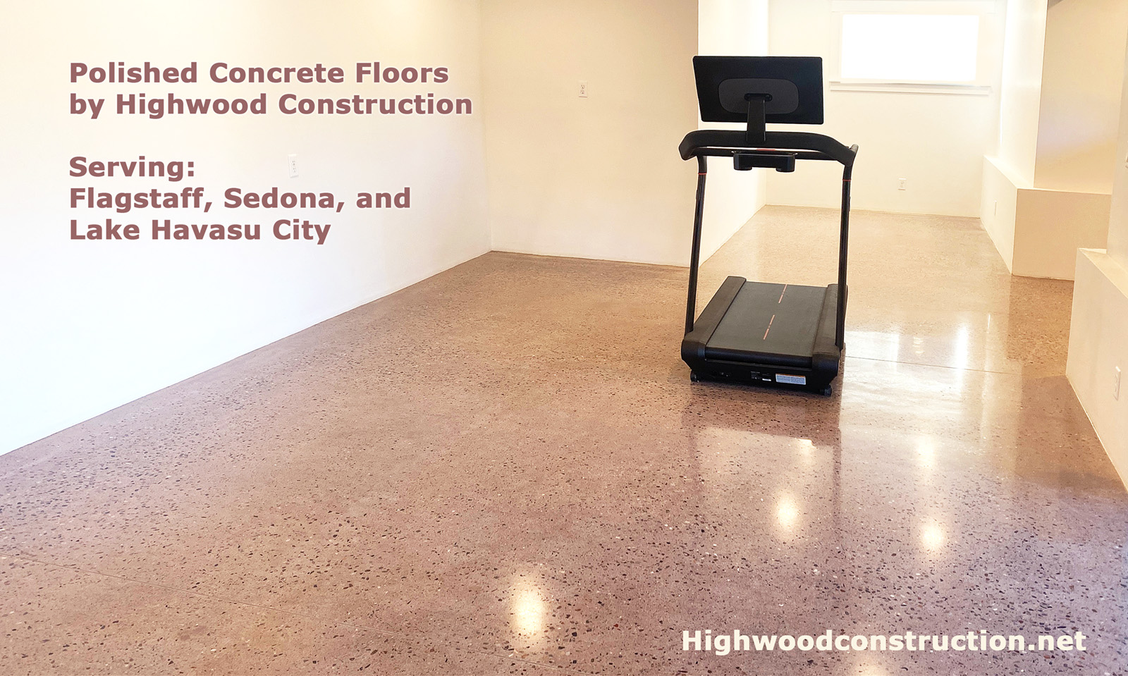 Polished concrete floor in Flagstaff Arizona