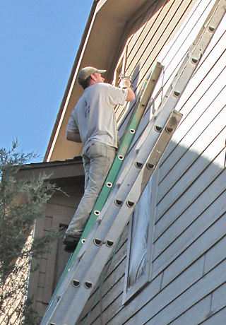 Painting Exterior of home in flagstaff