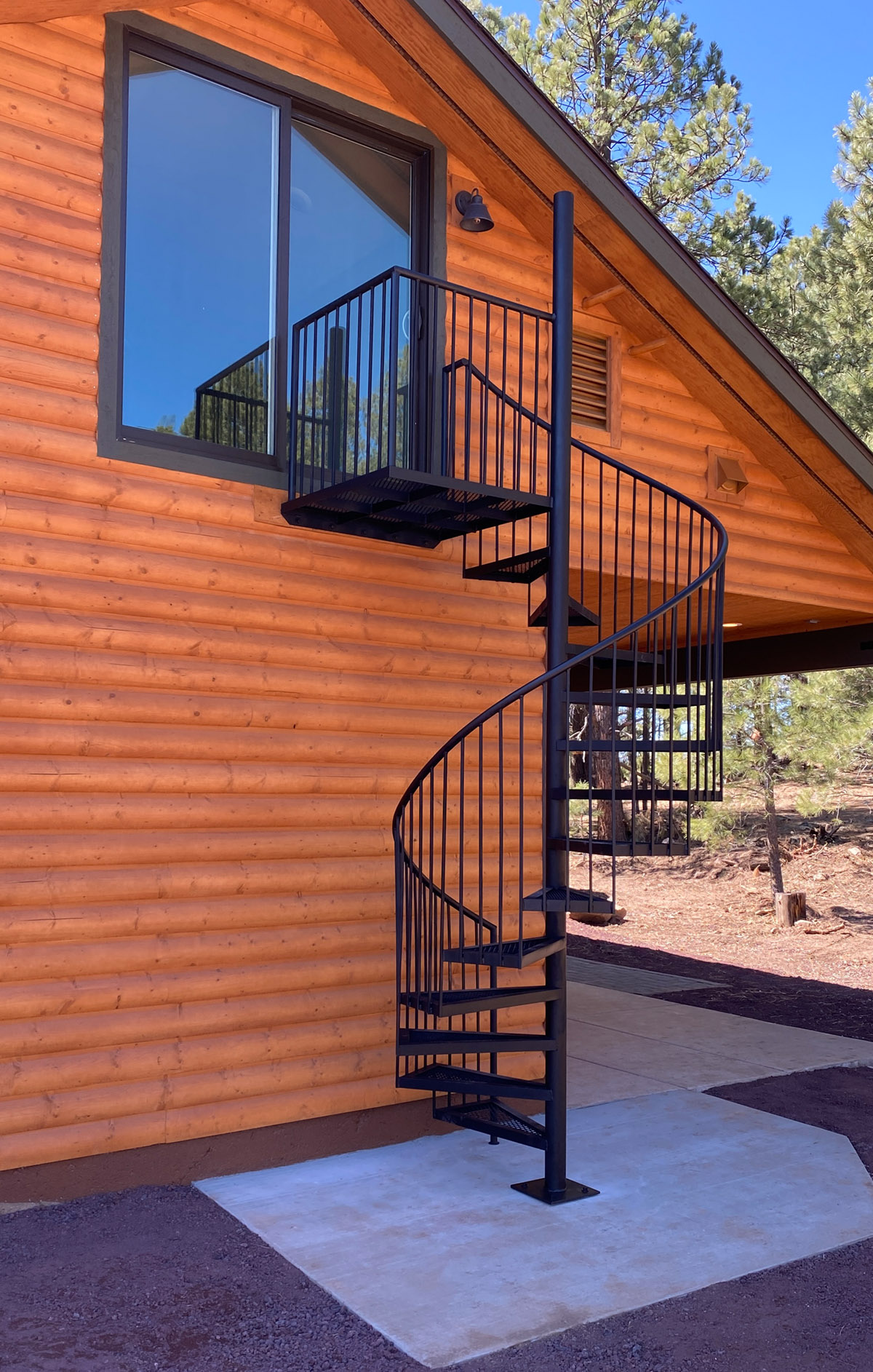 Spiral Staircase to Bonus Room.