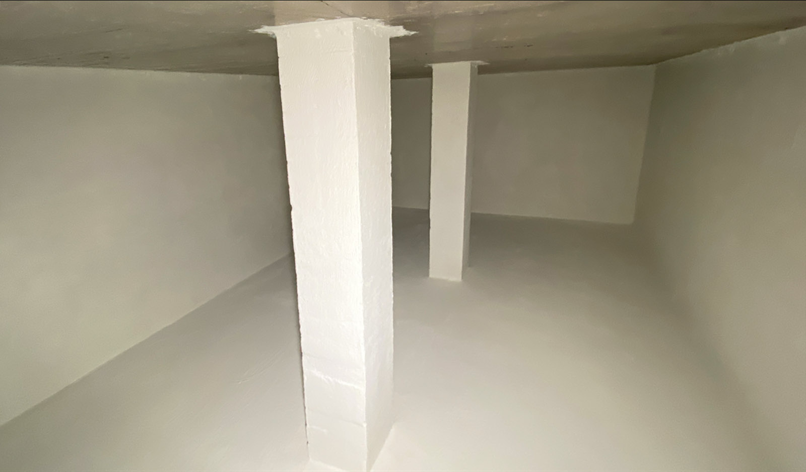 Re-sealing an underground cistern near Flagstaff Arizona