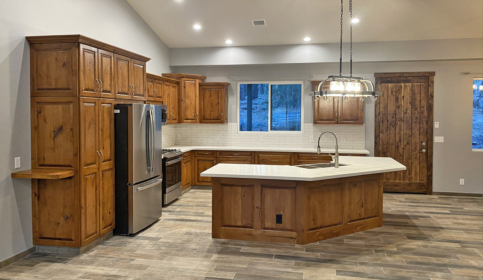 Custom kitchen in a new home in Flagstaff Arizona