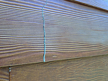 a bad siding installation by an out of town builder